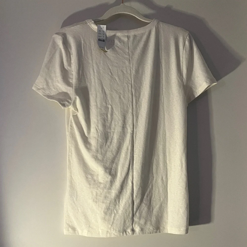 J. Crew Stretch Linen Tee - Picture 3 of 5